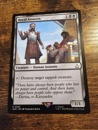 Magic the gathering mtg Royal assassin rare card Assassins Creed