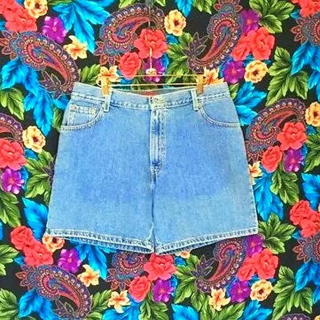 WOMEN’S LEVIS 550 HIGH WAIST RISE SHORTS WOMENS SIZE 16 MIS MISSES DENIM LEVI