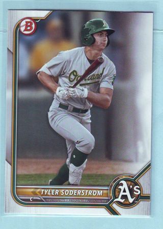 2022 Bowman Prospects Tyler Soderstrom Baseball Card # BP-41 A's