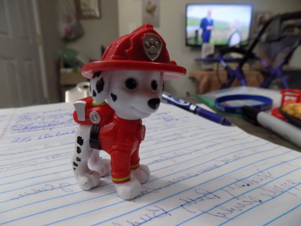 2 1/2 inch Dalmation dog in firefighter uniform