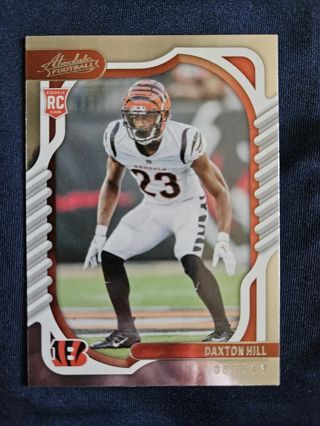 2022 Panini Absolute Rookie Daxton Hill