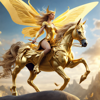 Listia Digital Collectible: Golden Fairy Warrior