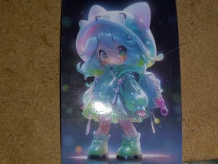Anime Cute nice one small vinyl sticker no refunds regular mail only Very nice quality!