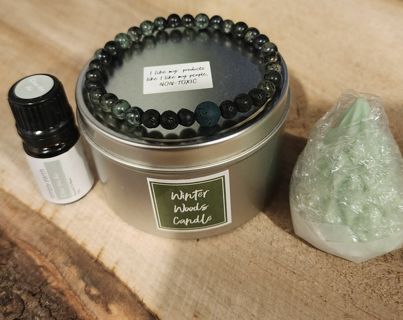 Winter Woods Simply Earth Lot Diffuser Oil And Bracelet