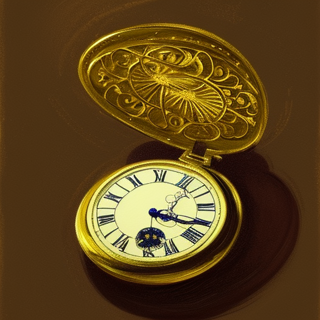 Listia Digital Collectible: Ornate Gold Pocketwatch