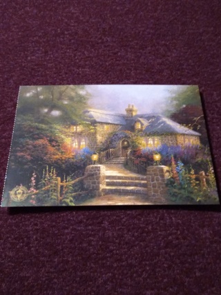 Thomas Kinkade Postcard - Hollyhock House