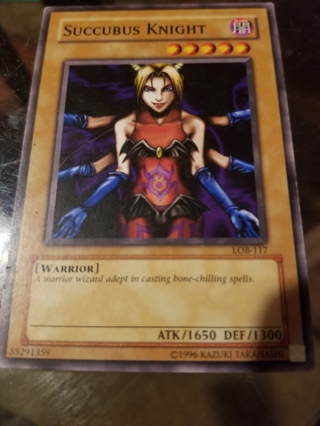 Yugioh card. Succubus knight 