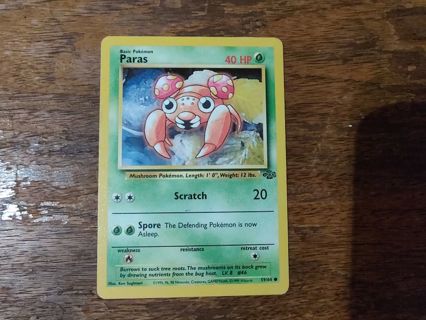 Pokemon Jungle Set Paras 59/64 #1