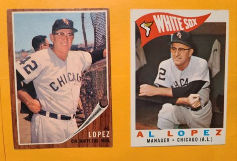 2 Al Lopez topps manager cards