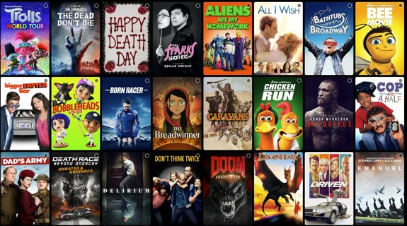 Pick one Universal movie (66 Movies)