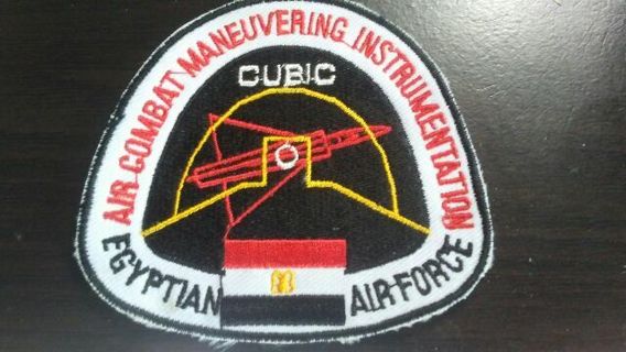 EGYPTIAN AIR FORCE CUBIC PATCH. AIR COMBAT MANEUVERING INSTRUMENTATION