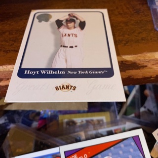 2001 fleer greats of the game Hoyt wilhelm baseball card 