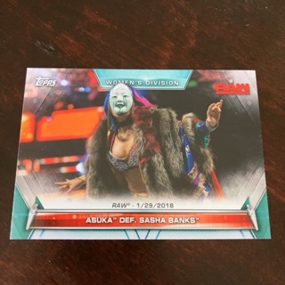 2019 Topps WWE Women's Division - [Base] #64 Memorable Matches and Moments - Asuka def. Sasha Banks