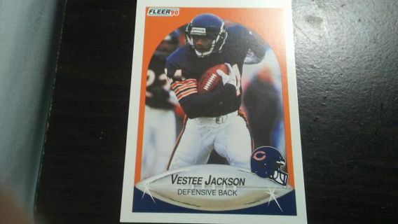 1990 FLEER VESTEE JACKSON CHICAGO BEARS CHICAGO BEARS FOOTBALL CARD# 294