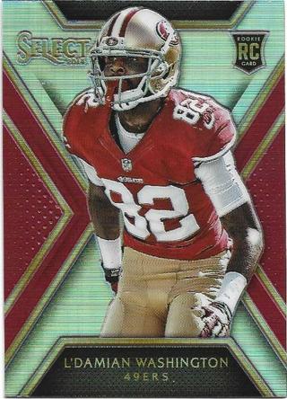 2014 SELECT L'DAMIAN WASHINGTON REFRACTOR ROOKIE CARD