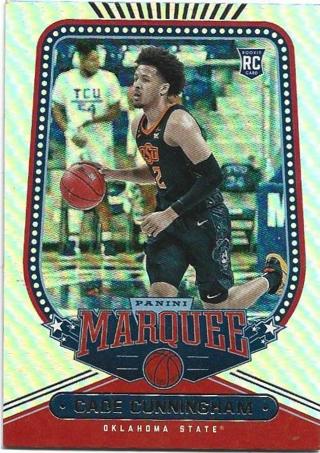 2021 CHRONICLES MARQUEE CADE CUNNINGHAM HOLO ROOKIE CARD