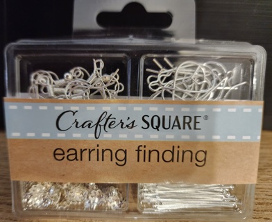 NEW - Crafter's Square - Silver finish Earring Findings