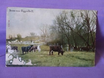 Vintage 1910 Post Card With Stamp