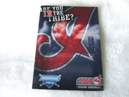 2009 Cleveland Indians Baseball Pocket Schedule 