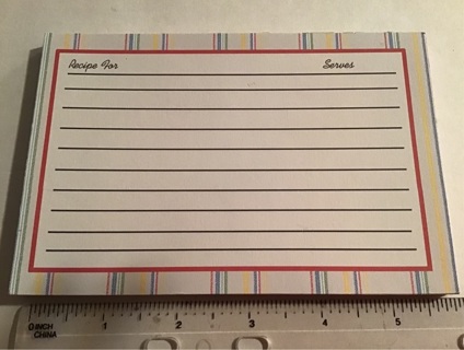 U.S. Only/ 2 recipe cards