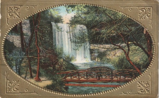 Vintage Used Postcard: gin y: 1909 Waterfalls