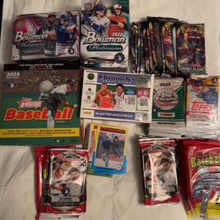 Shoebox full of sports cards