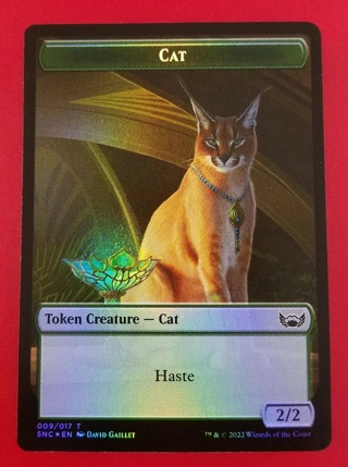  Cat &  | FOIL TOKEN | Streets of New Capenna | MTG Magic Cards