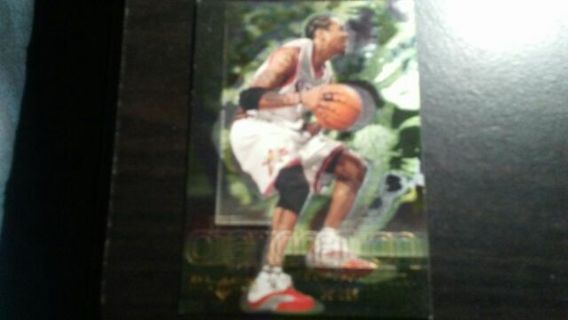 2001 UPPER DECK DIAMONATION BLACK DIAMOND ALLEN IVERSON PHILADELPHIA 76ERS BASKETBALL CARD#D3