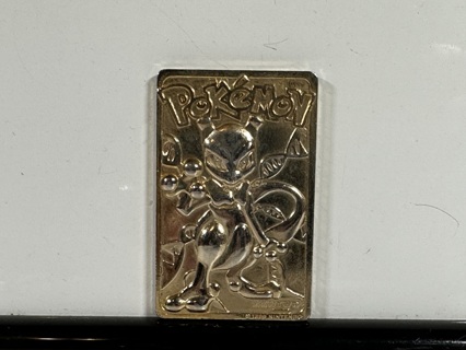 Vintage 1999 Pokémon Nintendo 23K Gold Plated Card