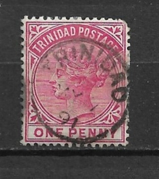1883 Trinidad Sc69 1p Queen Victoria used