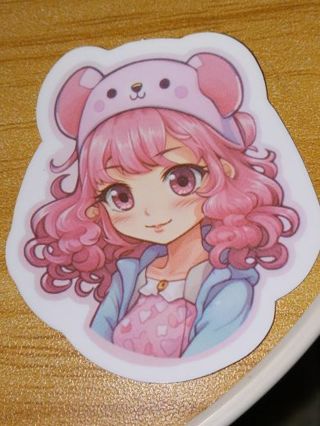 Cute one nice vinyl sticker no refunds regular mail only Very nice quality!