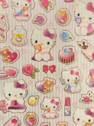 Kawaii Hello Kitty sticker sheet 