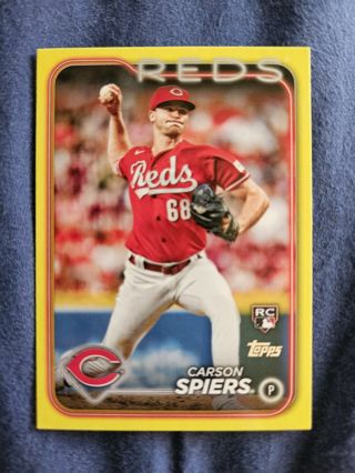 2024 Topps Yellow Rookie Carson Spiers