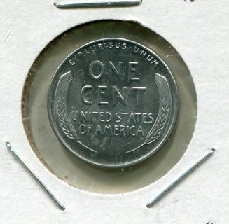 1943 P U.S. Steel Cent Error-Die Crack-Unc.