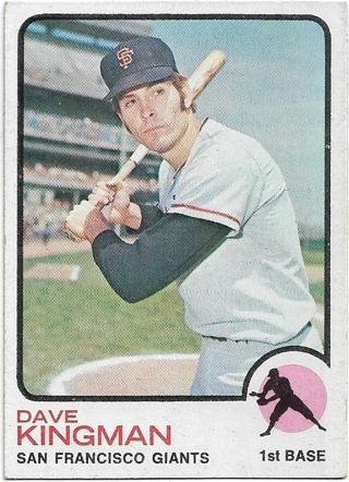 1973 TOPPS DAVE KINGMAN CARD