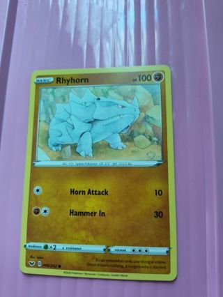 Rhyorn Pokemon Card