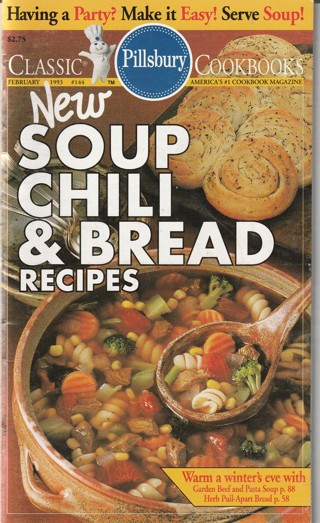Soft Covered Recipe Book: Pillsbury: Soup, Chili & Bread