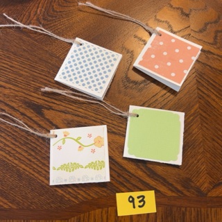 Mini note cards