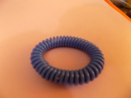  Dk Blue spring coil bracelet 