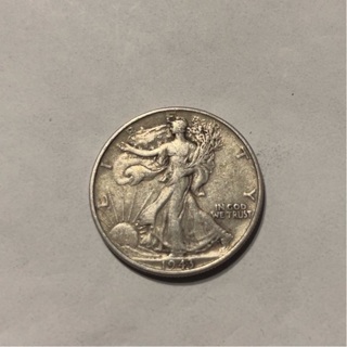 1943 Silver Walking Half liberty Dollar