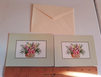 2 Floral Notecards (with Envelopes) #1