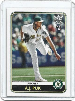 2020 TOPPS A.J. PUK ROOKIE CARD