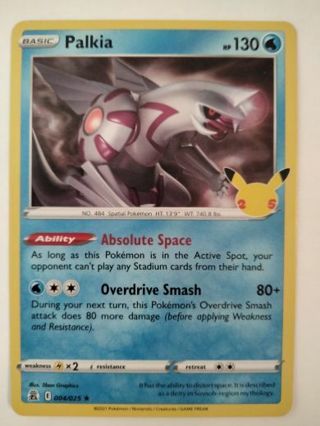 Palkia 004/025 rare holo nm pokemon