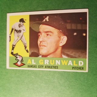 1960 - TOPPS BASEBALL CARD NO. 427 - AL GRUNWALD - A'S