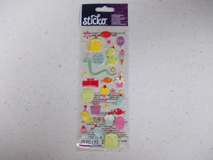 STICKO Birthday Dimensional Stickers