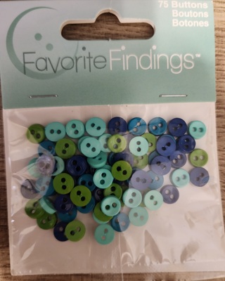 NEW - Favorite Findings - Buttons - 75 in package 