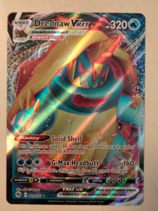 Drednaw vmax 015/073 rare holo nm pokemon