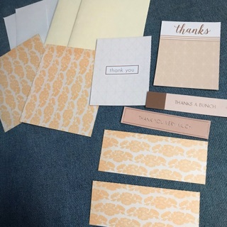 2 Beginners Kits for Thank You Cards with Envelopes, Free Mail