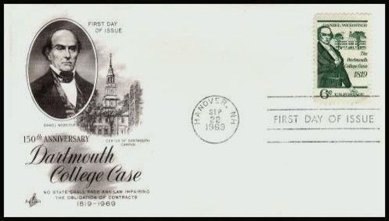 1969 ArtCraft Daniel Webster FDC