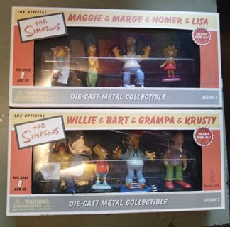 Simpsons die cast metal collection.  Mint in boxes